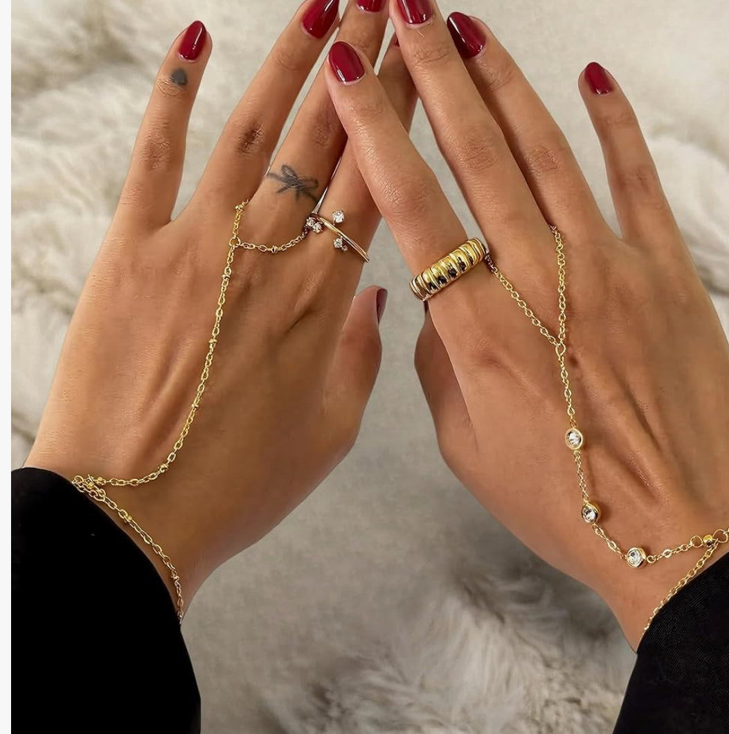 Pulsera con anillo delicado