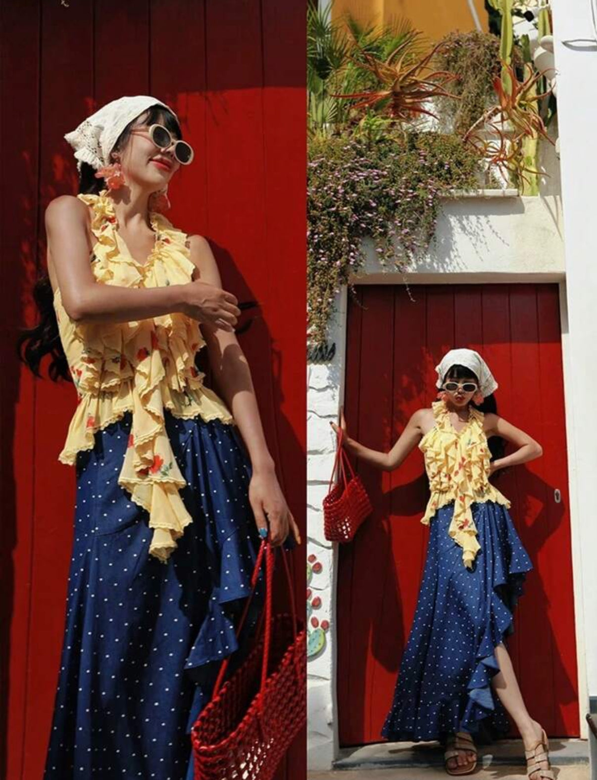 Falda Santorini Bloom