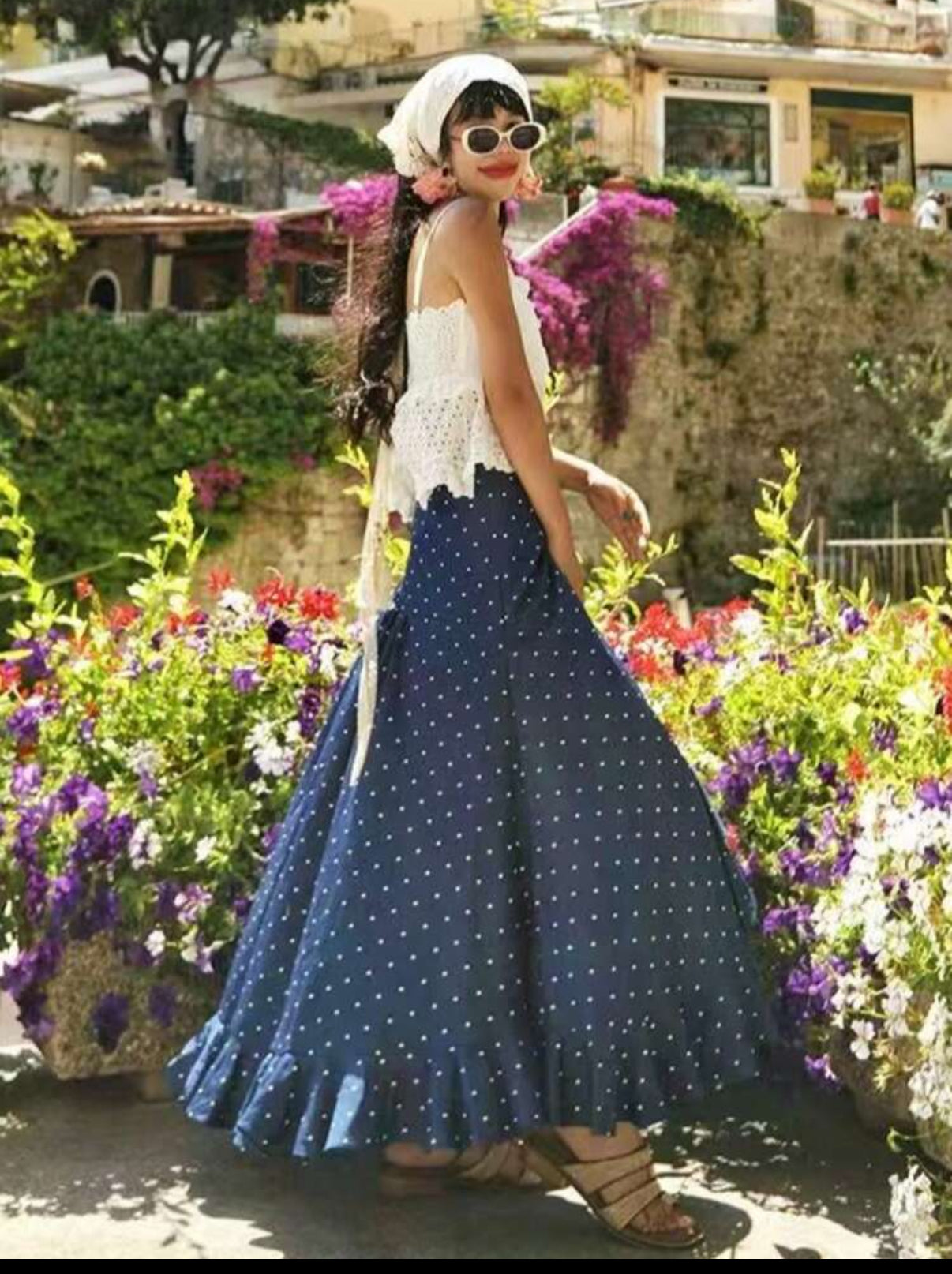 Falda Santorini Bloom